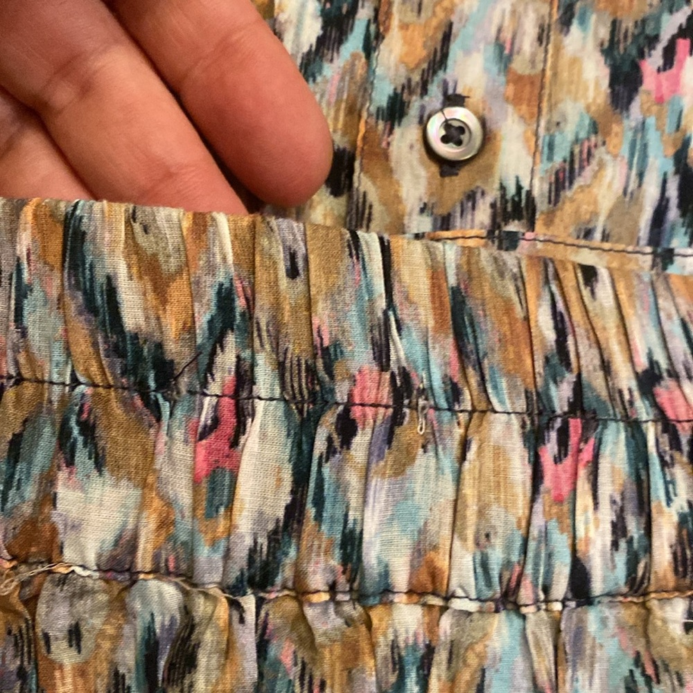 NWT NIC+ZOE Up Beat Ikat Tiered Maxi Skirt size PL Still available at Saks Fifth - Picture 8 of 13